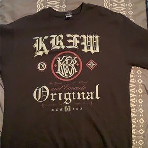 Krew black crewneck sweatshirt